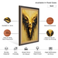 Golden Angel Abstract Wood Print Wall Art 18x23 Inches