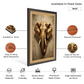 Metallic Elephant Wood Print Wall Art 18x23 Inches