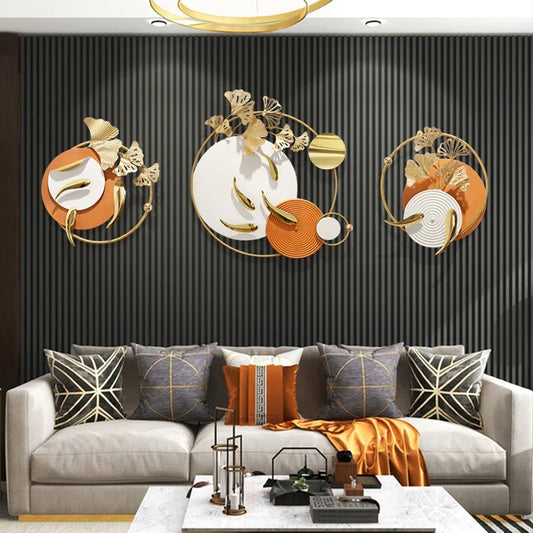 Elegant Nordic 3D Luxury Metal Wall Art