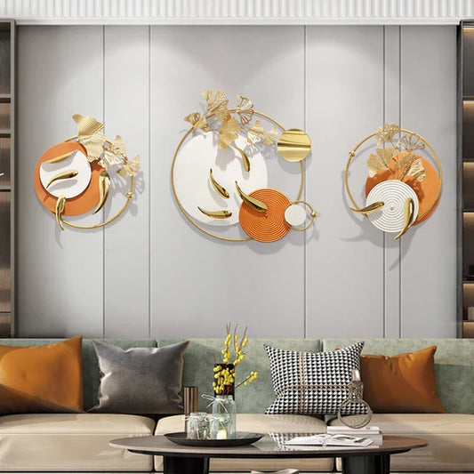 Elegant Nordic 3D Luxury Metal Wall Art