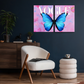 Radiant Wings Butterfly Wood Print Wall Art Set of 2