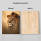 Lion Face Wood Print Wall Art