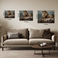 Lion Wood Print Wall Art