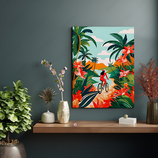 Hawaii Travel Tropical Wood Print Wall Art