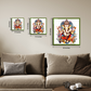 Ganesh Ji Idol Colorful Wood Print Wall Art