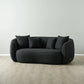 Black Boucle 2 Seater Sofa