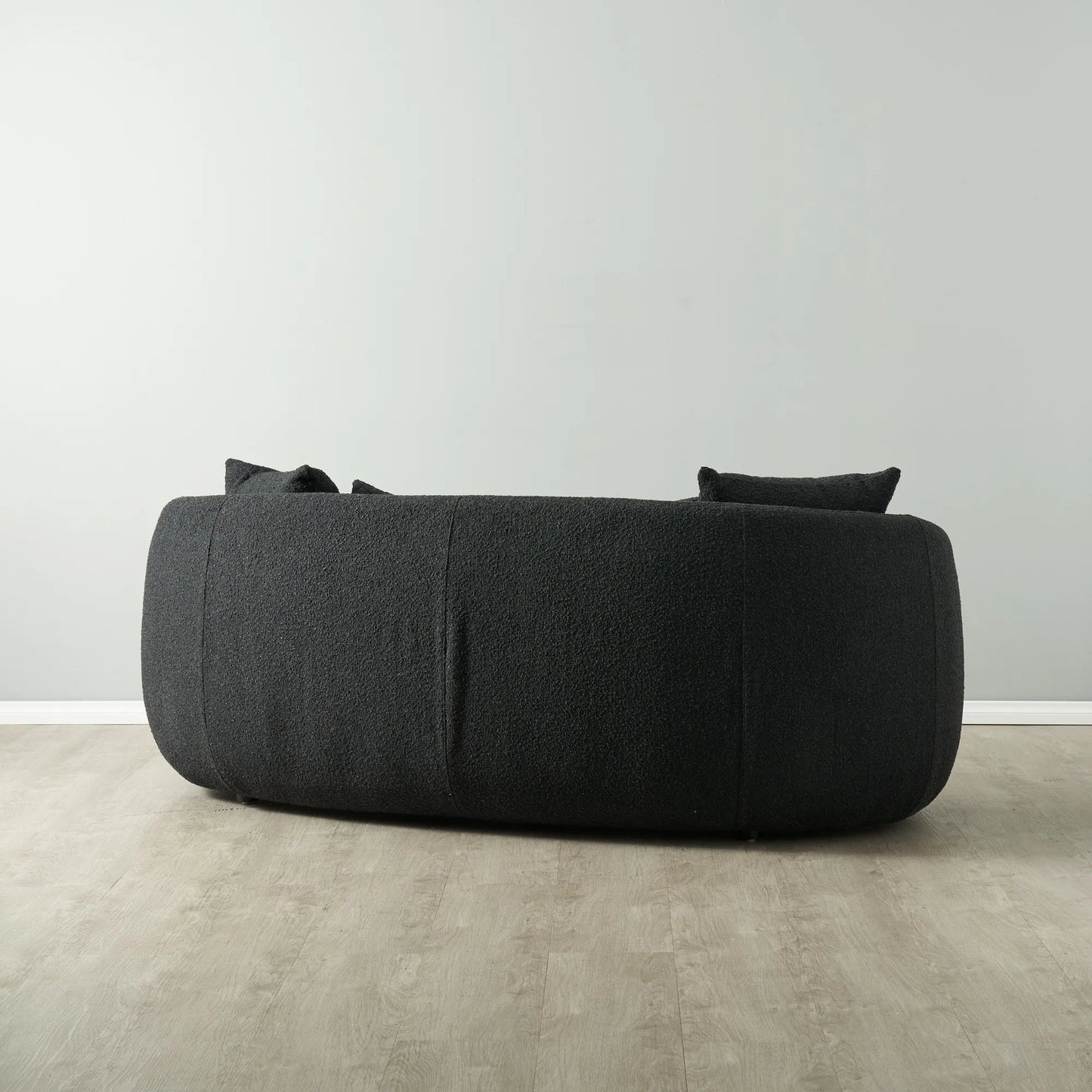 Black Boucle 2 Seater Sofa