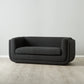 Black Boucle 2-Seater Sofa