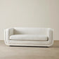 Chestnut White Woven 2-Seater Fabric Sofa