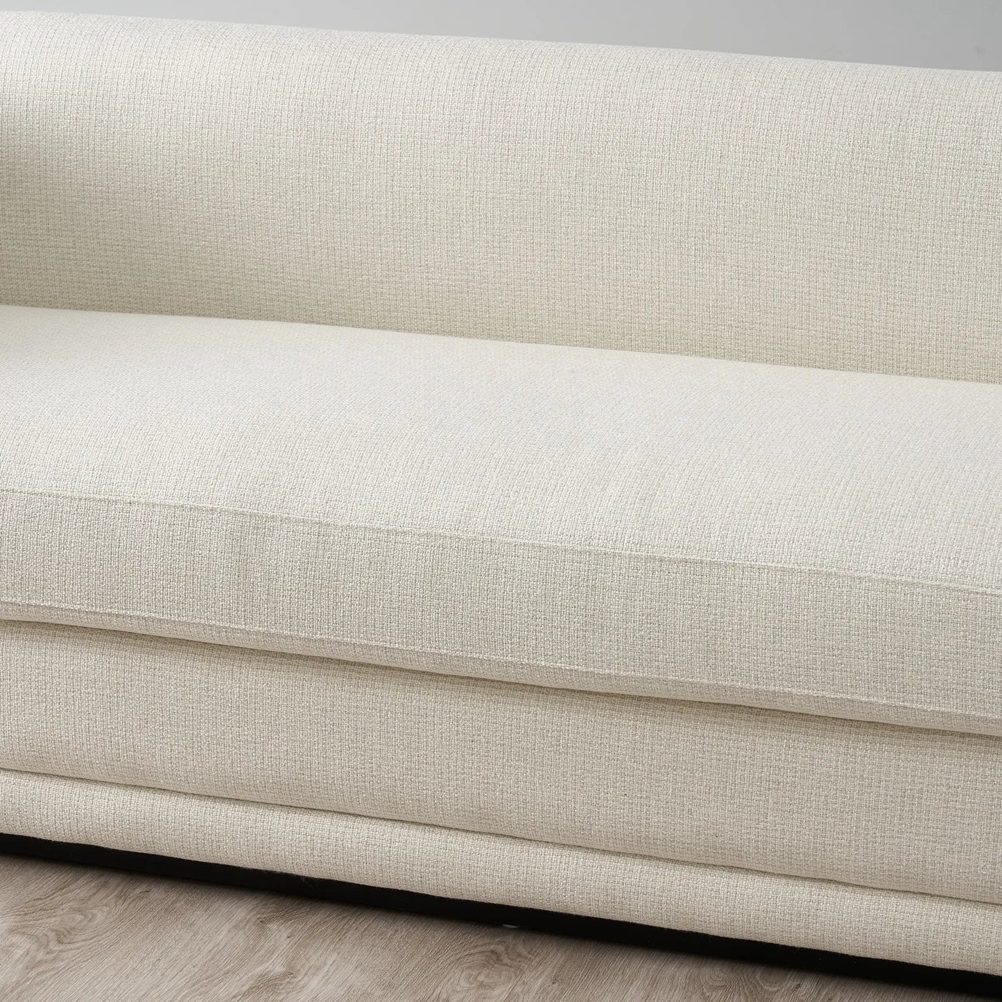 Chestnut White Woven 2-Seater Fabric Sofa