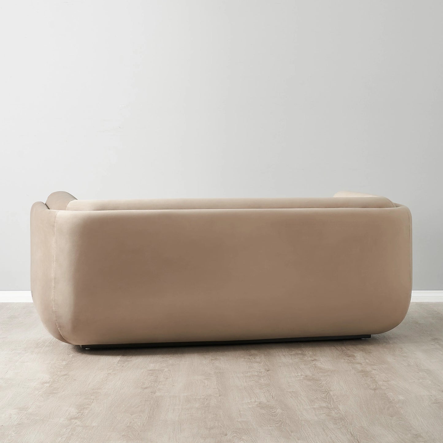 Beige Velvet 2-Seater Sofa