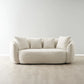 Cream Boucle 2-Seater Sofa