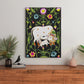 Cow and Calf Sacred Pichwai Wood Print Wall Art