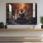 Buddha Meditating in Peace Wood Print Wall Art