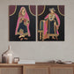 Queen and King Royal Wood Print Wall Art Set of 2