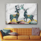 Reindeer Good Luck Wall Art Luxury Painting