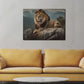 Lion Wood Print Wall Art