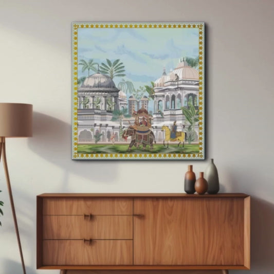 Mughal Empire Luxury Wood Print Wall Art