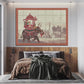 Emperor Riding Royal Elephant Wood Print Wooden Wall Tiles Set-Luxury Wall Art