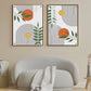 Boho Line Wood Print Wall Art Set of 2