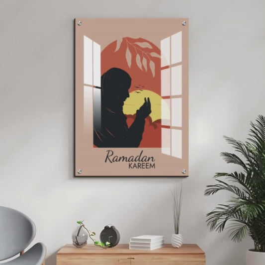 Ramadan Kareem Boho Wood Print Wall Art