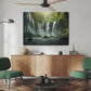 Beautiful Waterfall Landscape Wood Print Vastu Wall Art