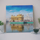 Golden Temple Square Wood Print Wall Art