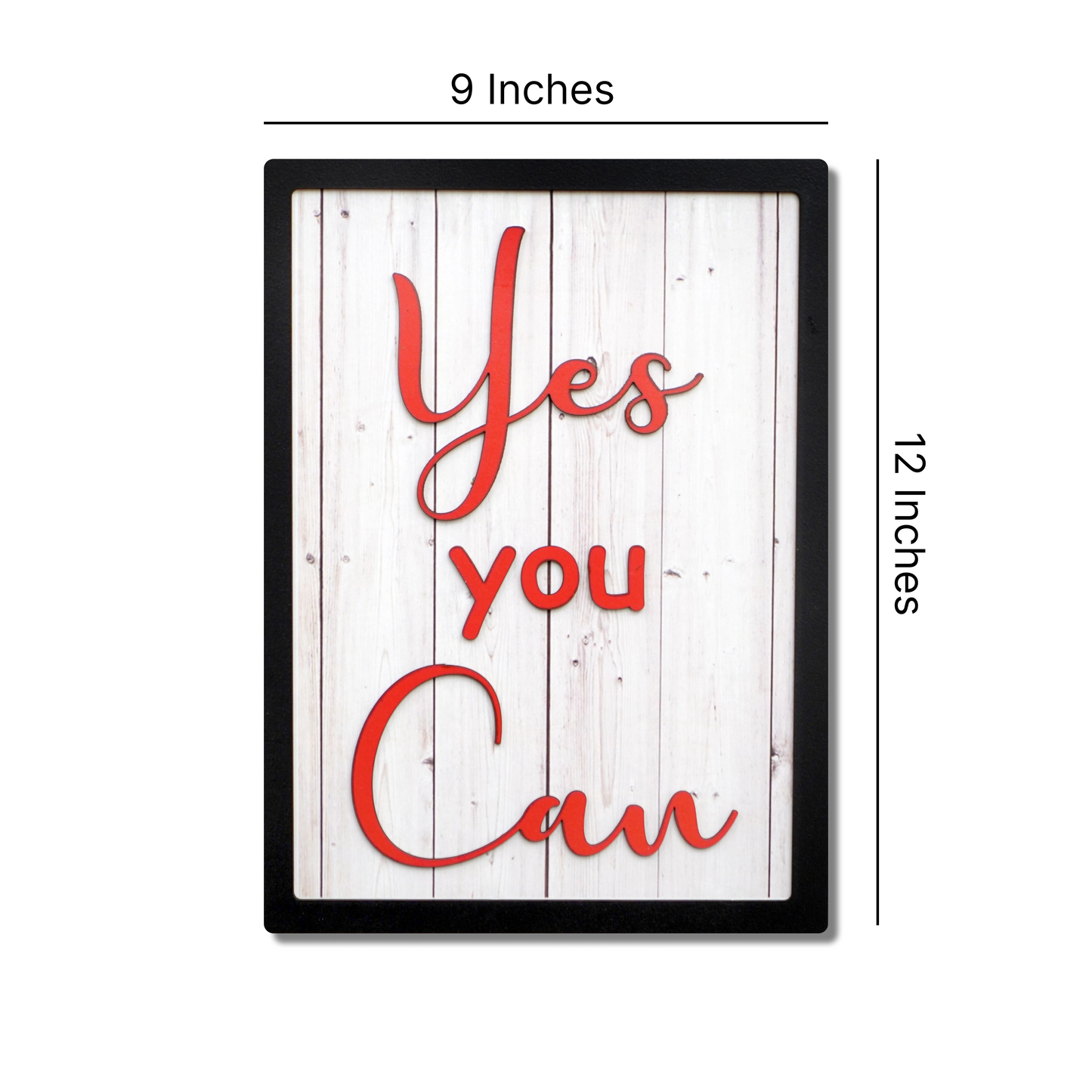 YES YOU CAN Motivational Wall Art