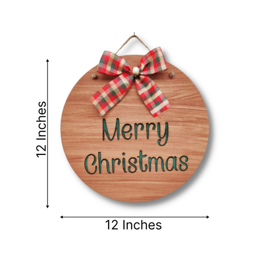 Set of 2 Merry Christmas and Hohoho Quote Hanging Decoration