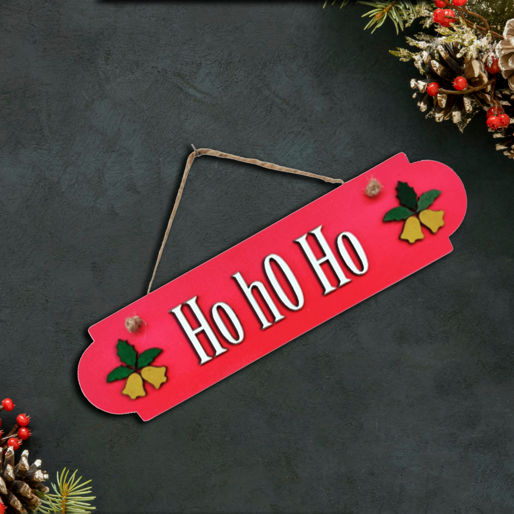 HOhoHo Quote 3D Wooden Hanging